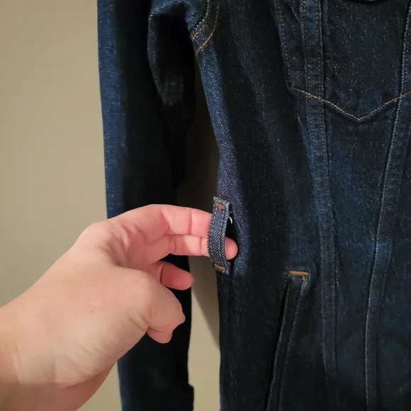 Favorite Daughter The Jane Trench In Pepper Jean Jacket Size XS - Picture 5 of 11